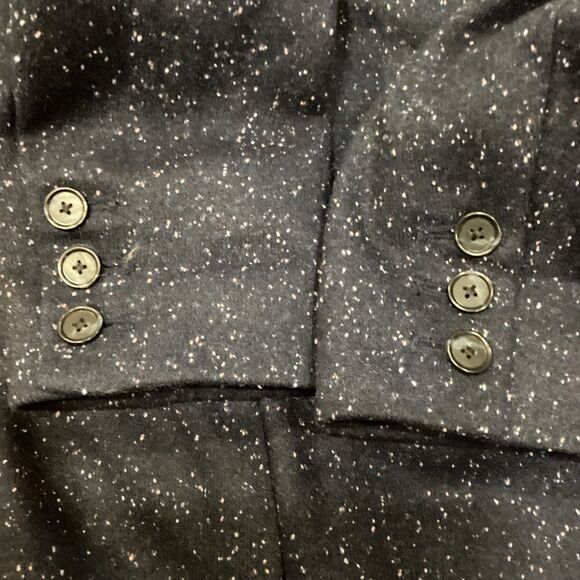 LOFT Speckled Navy Blue Blazer size 2 - Picture 10 of 11